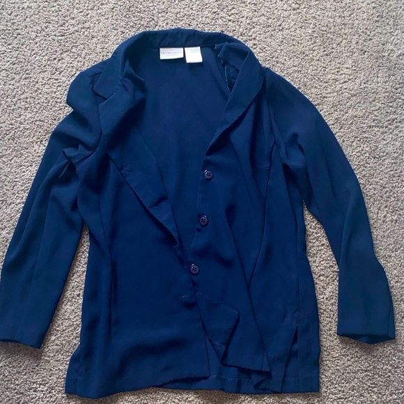 Jaclyn Smith Jackets & Blazers - JACLYN SMITH navy blazer womens size medium. professional | button up
